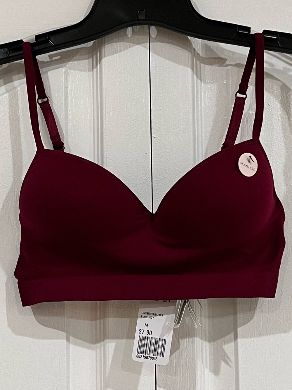Forever 21 seamless bralette burgundy red M NWT